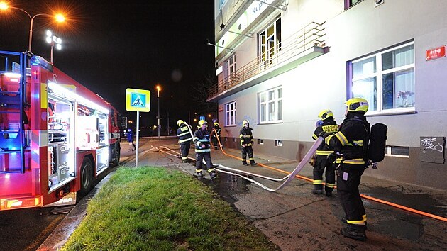 Požár bytu v pražských Nuslích. (20.4.2021)