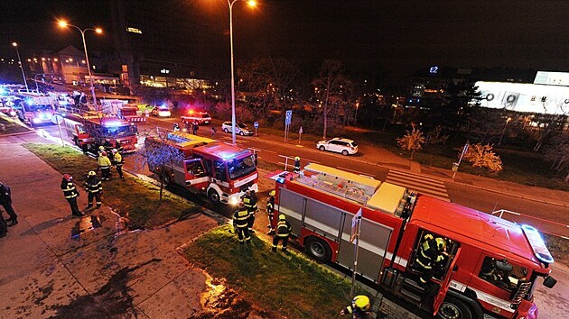 Požár bytu v pražských Nuslích. (20.4.2021)