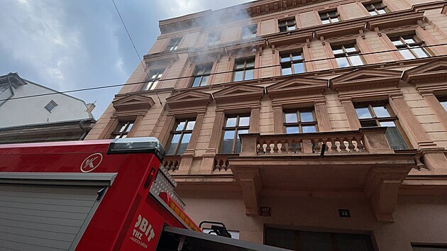 Por bytu v Lidick ulici v Praze. (21.4.2021)