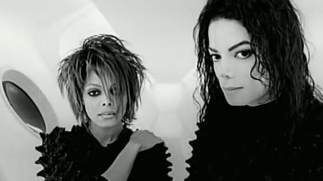 Sourozenci Janet Jacksonov a Michael Jackson ve videoklipu k psni Scream (1995)