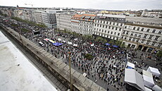 Demonstrace Hrad za hranou, republika v ohroení spolku Milion chvilek pro...