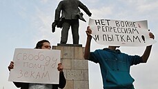 Obyvatele Vladivostoku vyli do ulic na podporu uvznného opoziníka Alexeje...