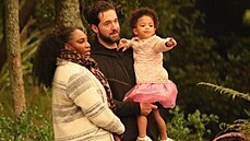 Serena Williamsová, Alexis Ohanian a jejich dcera Olympia Ohanianová (2020)