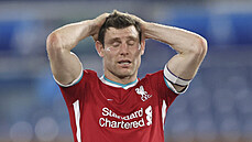 Liverpoolský kapitán James Milner.
