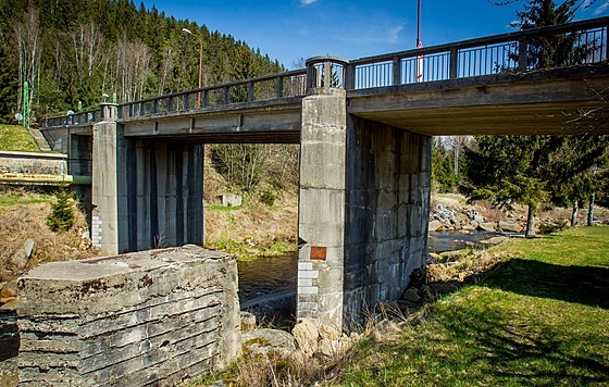 Most v Louovicích na eskokrumlovsku.