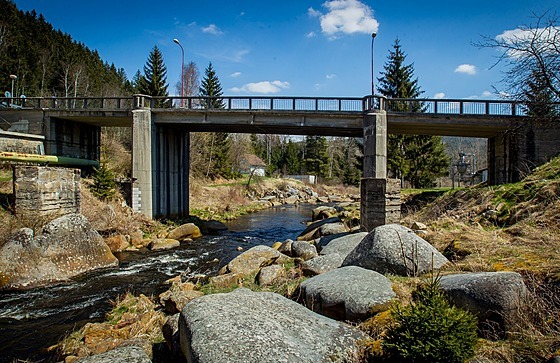 Most v Louovicích na eskokrumlovsku.