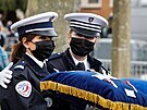 Ve Francii uctili památku zavradné policejní úednice Stéphanie Monferméové....