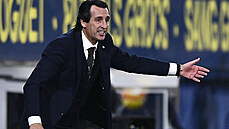 Unai Emery, trenér Villarrealu, bhem semifinále Evropské ligy proti Arsenalu.