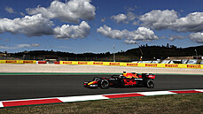 Max Verstappen z Red Bullu v tréninku na Velkou cenu Portugalska F1.