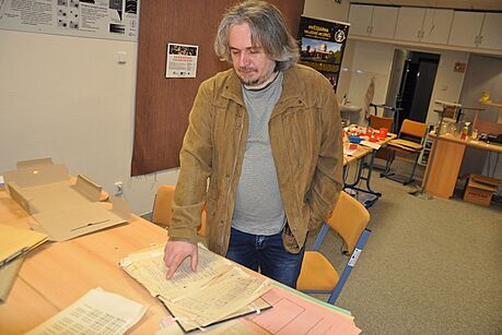 Odborný pracovník valaskomeziíské hvzdárny a knihovník Radek Kraus.
