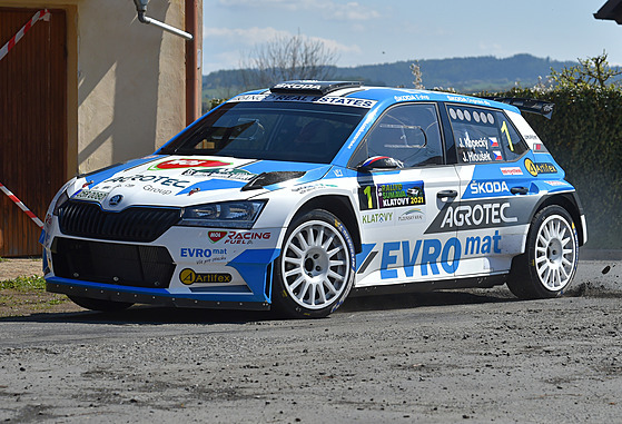 Jan Kopecký se spolujezdcem Janem Hloukem na Rallye umava Klatovy