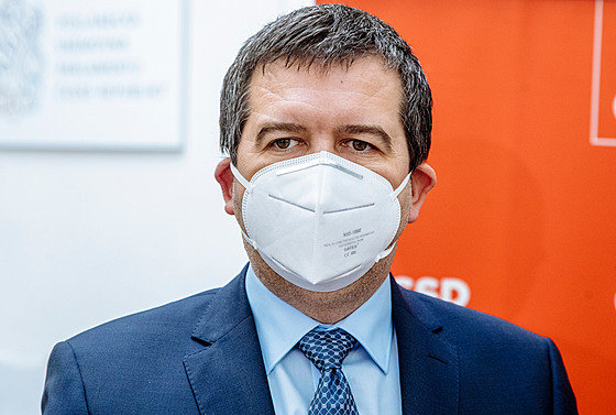 Jan Hamá�ek na tiskové konferenci �SSD (4. kv�tna 2021)