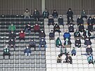 Fanouci sledují zápas Jablonce proti Olomouci.