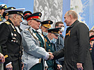 Ruský prezident Vladimir Putin pozdravil vojenské veterány, kteí se úastnili...