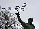 Tradiní vojenské pehlídky v Moskv pipomínající 76. výroí konce 2. svtové...