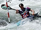 Rakouská kajakáka Corinna Kuhnleová na mistrovství Evropy ve vodním slalomu v...