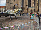Maketa letadla Supermarine Spitfire vystavená v rámci Slavností svobody na...