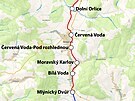 Mapa trat 024 z Dolní Lipky do tít