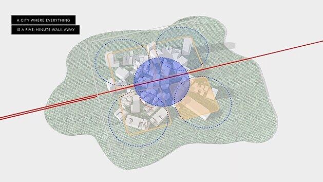 Sadsk msto budoucnosti The Line bude mt na dlku 170 kilometr a veker doprava bude vedena pod zem.