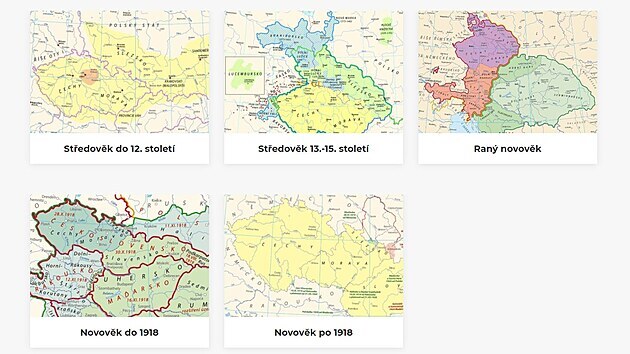 Online esk historick atlas je pstupn od potku kvtna. Pin adu map a doplujcch informac pokrvajcch obdob eskch djin od stedovku po 20. stolet.