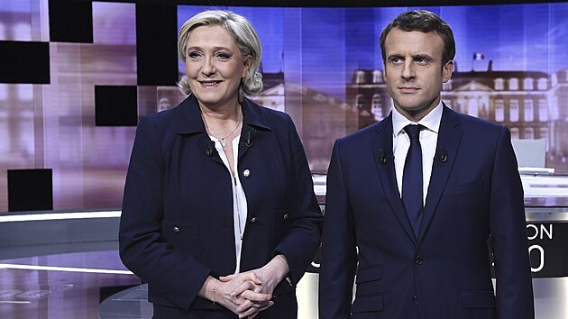 Marine Le Penov a Emmanuel Macron