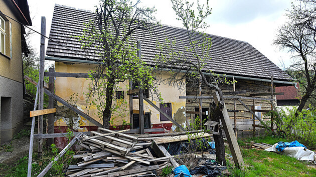 Záchranná rekonstrukce vodního mlýna v obci Kladná-Žilín  (květen 2021)