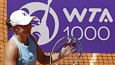 Ashleigh Bartyová po postupu do finále v Madridu.