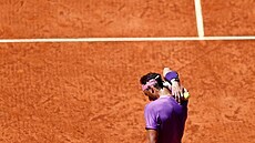 Rafael Nadal ve čtvrtfinále v Madridu.