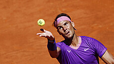 Rafael Nadal ve �tvrtfinále v Madridu.