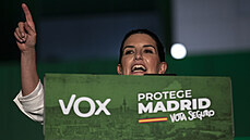 Kandidátka krajn pravicové strany Vox Rocio Monasteriová (4. kvtna 2021)