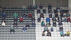 Fanouci sledují zápas Jablonce proti Olomouci.