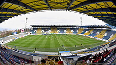 Pohled na teplický stadion