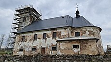 Kostel svatého Jana Nepomuckého u esko-polských hranic v Orlických horách...