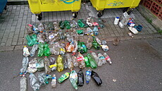 Plastové lahve se zatím t�ídí do speciálních kontejner�.