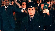 Ji�ina Bohdalová ve filmu Dáma na kolejích (1966)