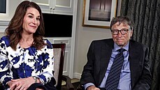 Melinda Gatesová a Bill Gates (New York, 22. února 2016)