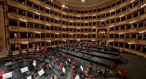 Po sedmi msících otevela slavná opera La Scala v Milán. (10. kvtna 2021)