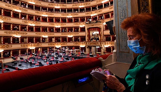 Po sedmi msících otevela slavná opera La Scala v Milán. (10. kvtna 2021)