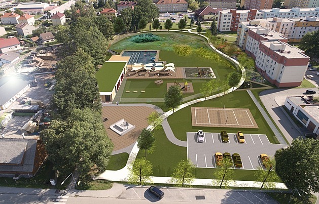 U� v první polovin� �ervence by se m�l otev�ít areál, kde krom� koupání bude...