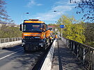 V centru Karlových Var zaala dvoutýdenní uzavírka Chebského mostu. (10....