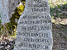 Památník v místech zaniklé obce Stoupa (Alt Pocher).