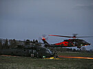 Americk vrtulnky UH-60 Black Hawks na cvien Defender Europe 21