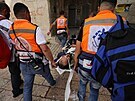 Izraelská policie se v Jeruzalém opt stetla s palestinskými vícími....