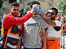 Izraelská policie se v Jeruzalém opt stetla s palestinskými vícími....