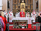 Hlavní mi celebroval kardinál Dominik Duka. (16. 5. 2021)