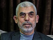 Vůdce radikálního hnutí Hamás v Pásmu Gazy Jahjá Sinvár. (10. března 2021)