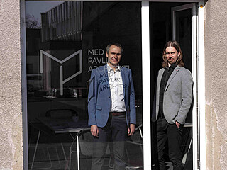 Architekti Tomáš Med a Lukáš Pavlík.