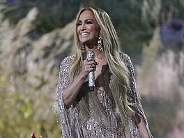 Jennifer Lopezová na koncert Vax Live: The Concert to Reunite the World na...
