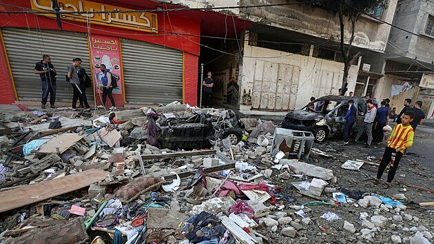 N�sledky izraelsk�ho bombardov�n� v Gaze (19. kv�tna 2021)