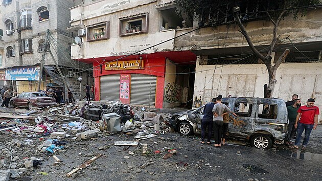 N�sledky izraelsk�ho bombardov�n� v Gaze (19. kv�tna 2021)